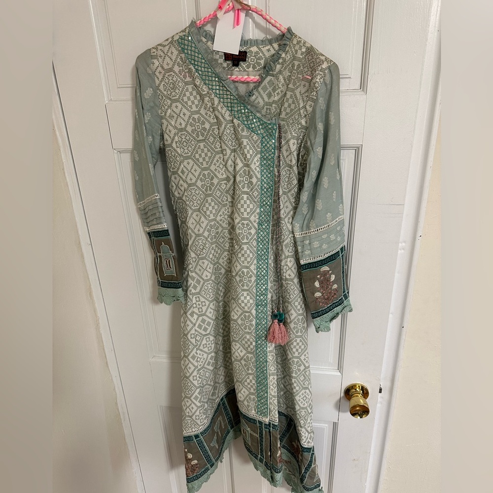 Arrong 100% Cotton salwar kamiz Dress Work/party/causal Wear XS embroidery